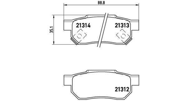 MAGNETI MARELLI Комплект тормозных колодок, дисковый тормоз 363700428017